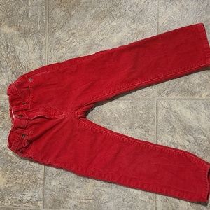 Boys 3T Red Corduroy Pants